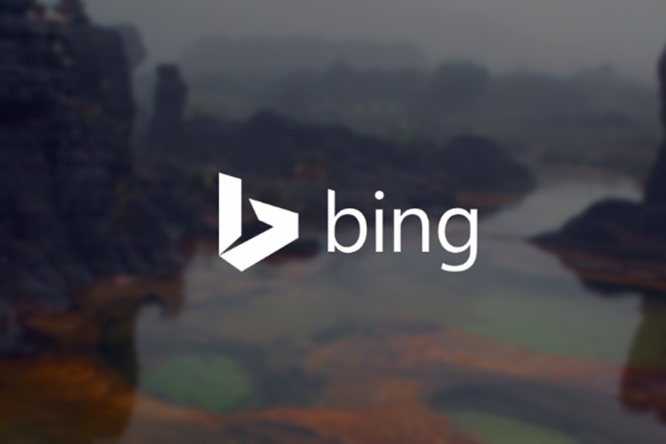 Bing homepage.