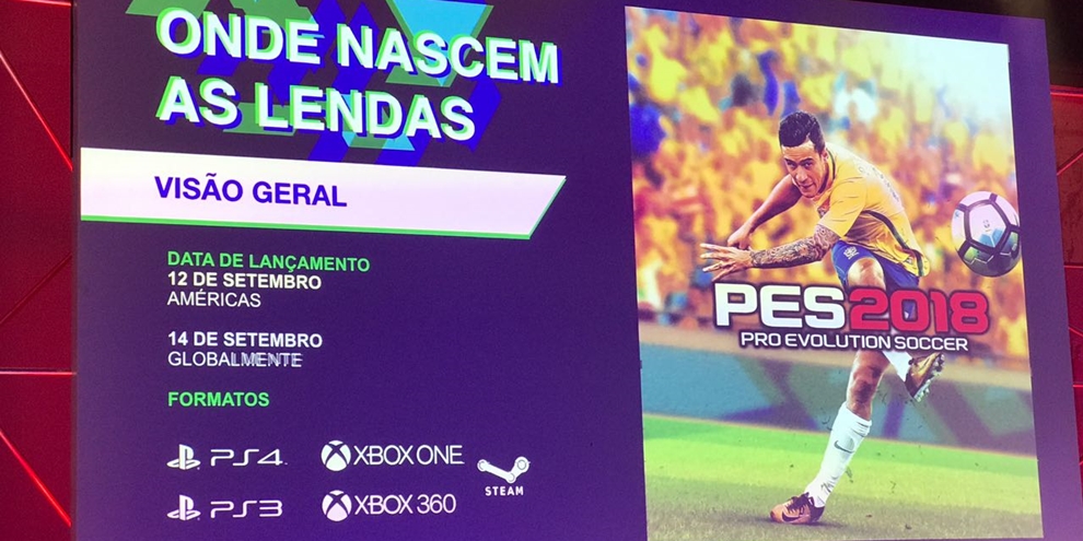 Philippe Coutinho é a capa de PES 2018, que tem Romário e Sócrates jogáveis