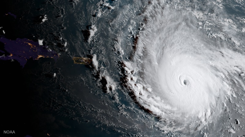 Furacão Irma (Crédito: NOAA)