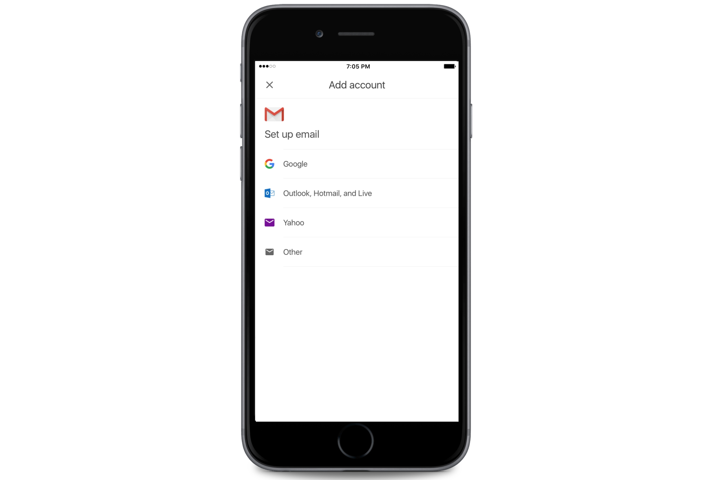 Imagem de: Gmail para iOS ganha compatibilidade com Outlook, Yahoo Mail e outros