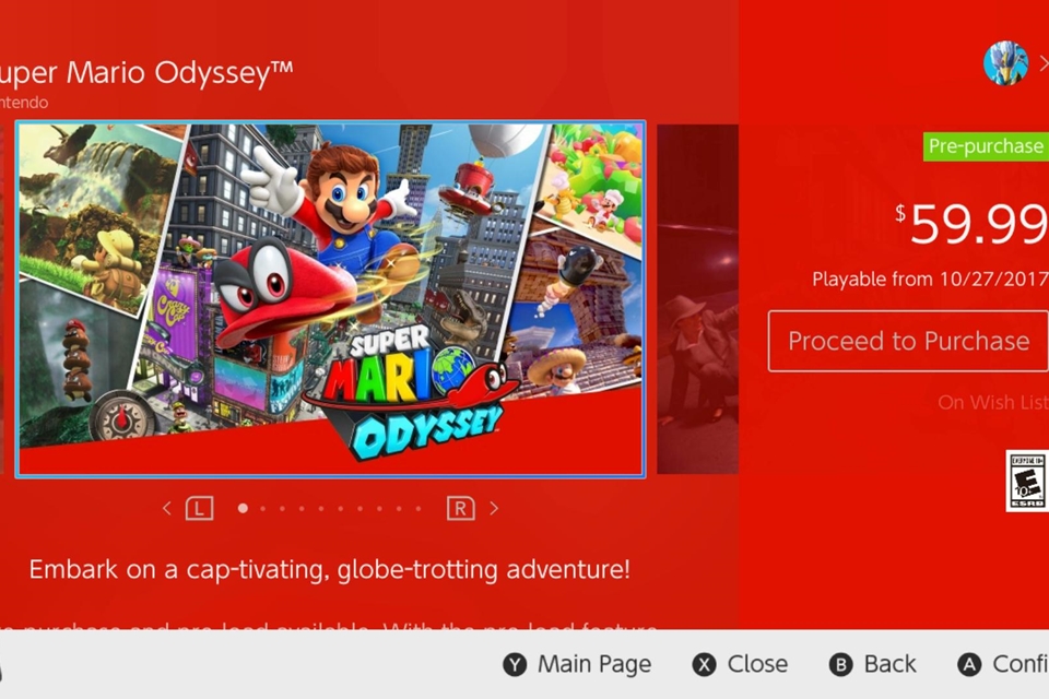 Super Mario Odyssey já está disponível para pré-carregamento no eShop
