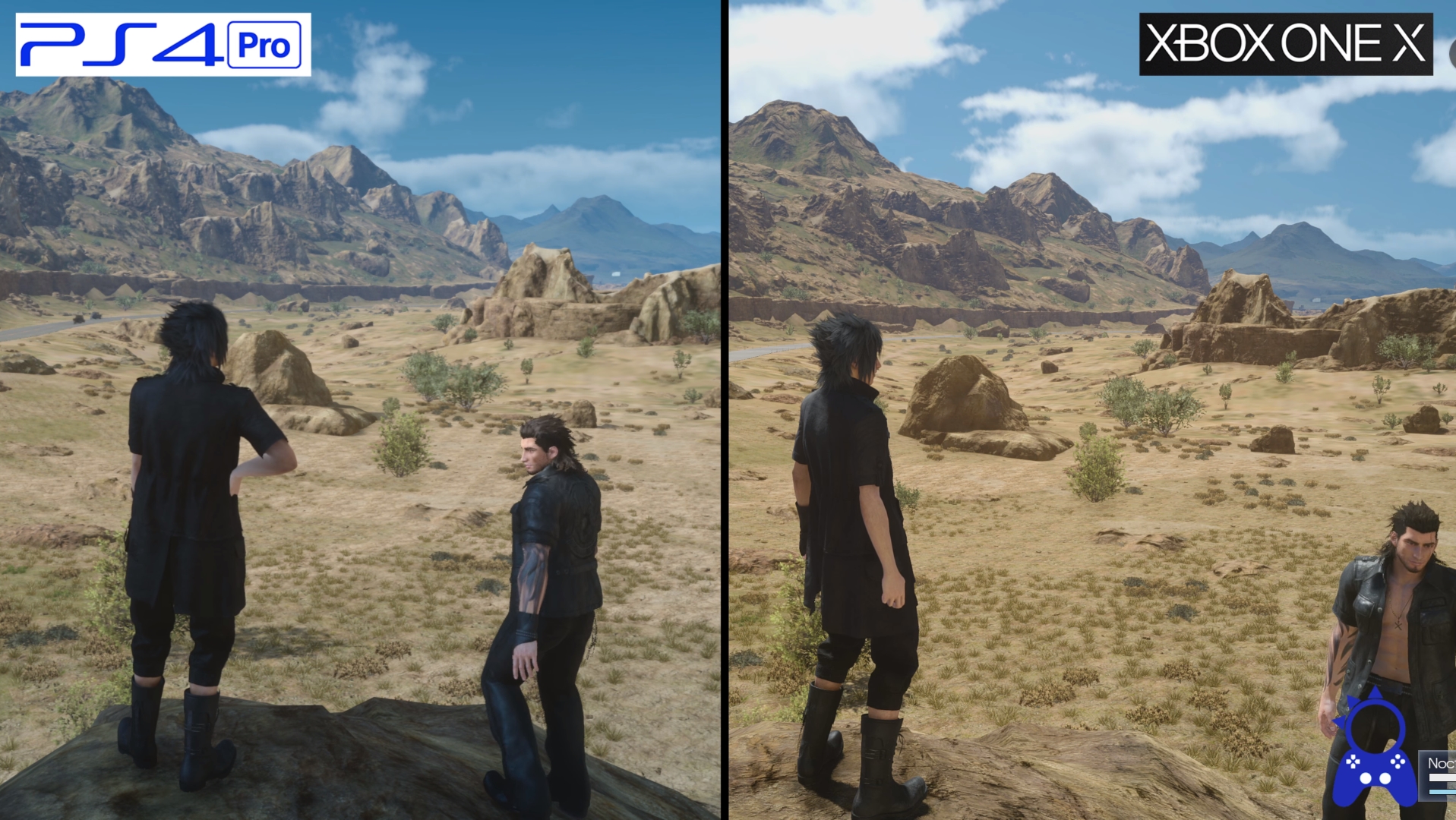 Final Fantasy XV no Xbox One X traz melhorias gritantes em relação ao Xone