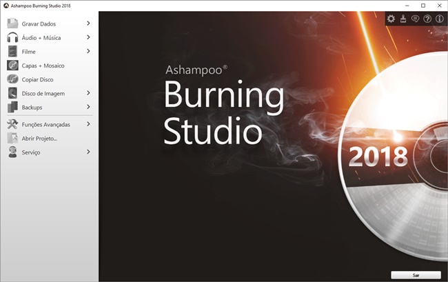 Ashampoo Burning Studio 2018 - Imagem 1 do software
