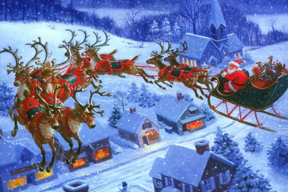 Se o trenó do Papai Noel fosse real, ele seria puxado por renas fêmeas!