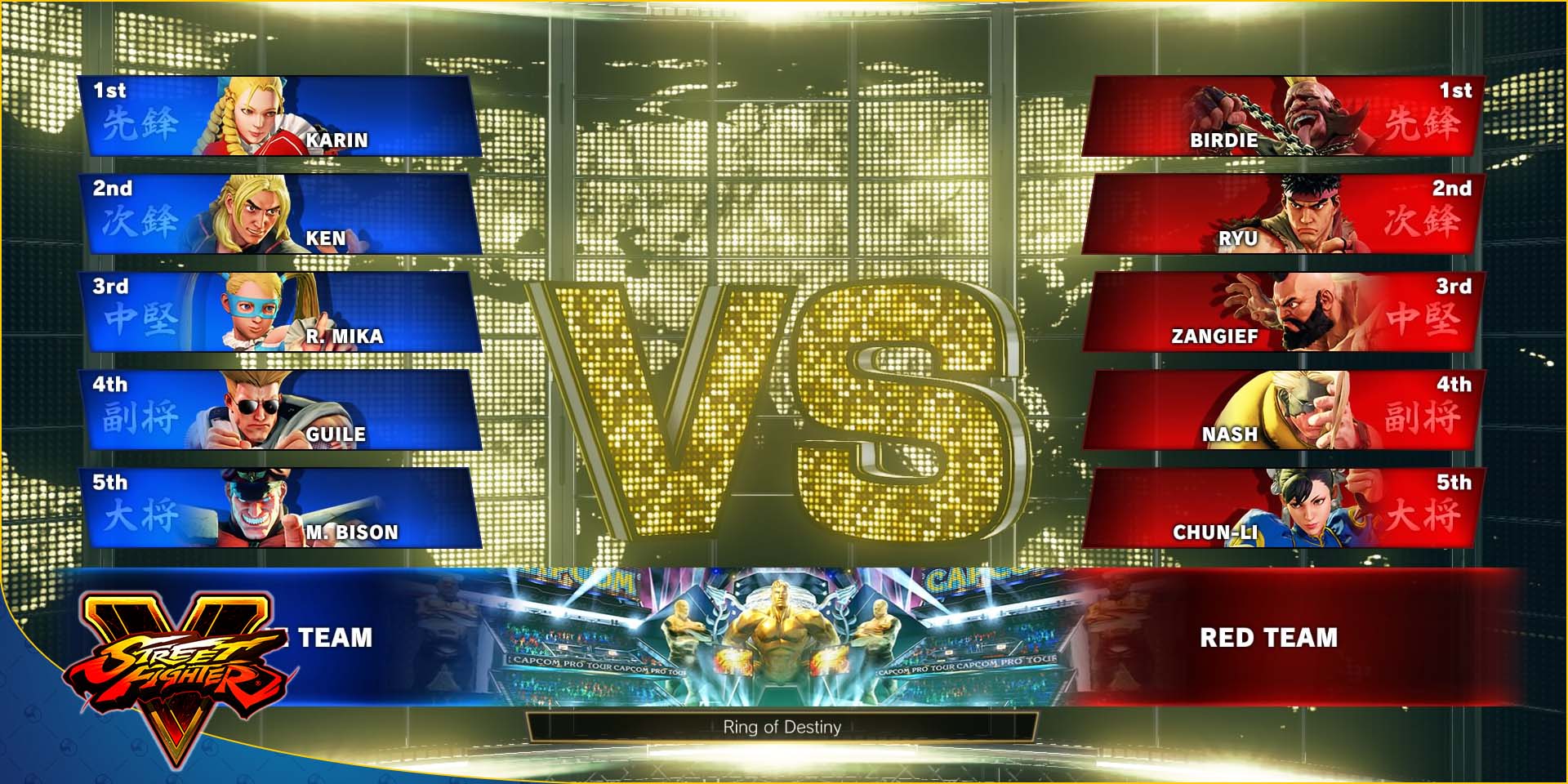 Capcom explica o modo Team Versus de Street Fighter V: Arcade Edition