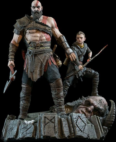Esta estátua de Kratos e Atreus é o presente que todo mundo gostaria de ter