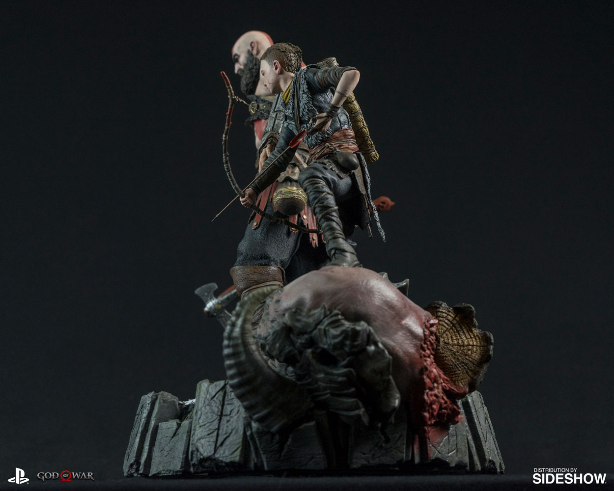 Esta estátua de Kratos e Atreus é o presente que todo mundo gostaria de ter