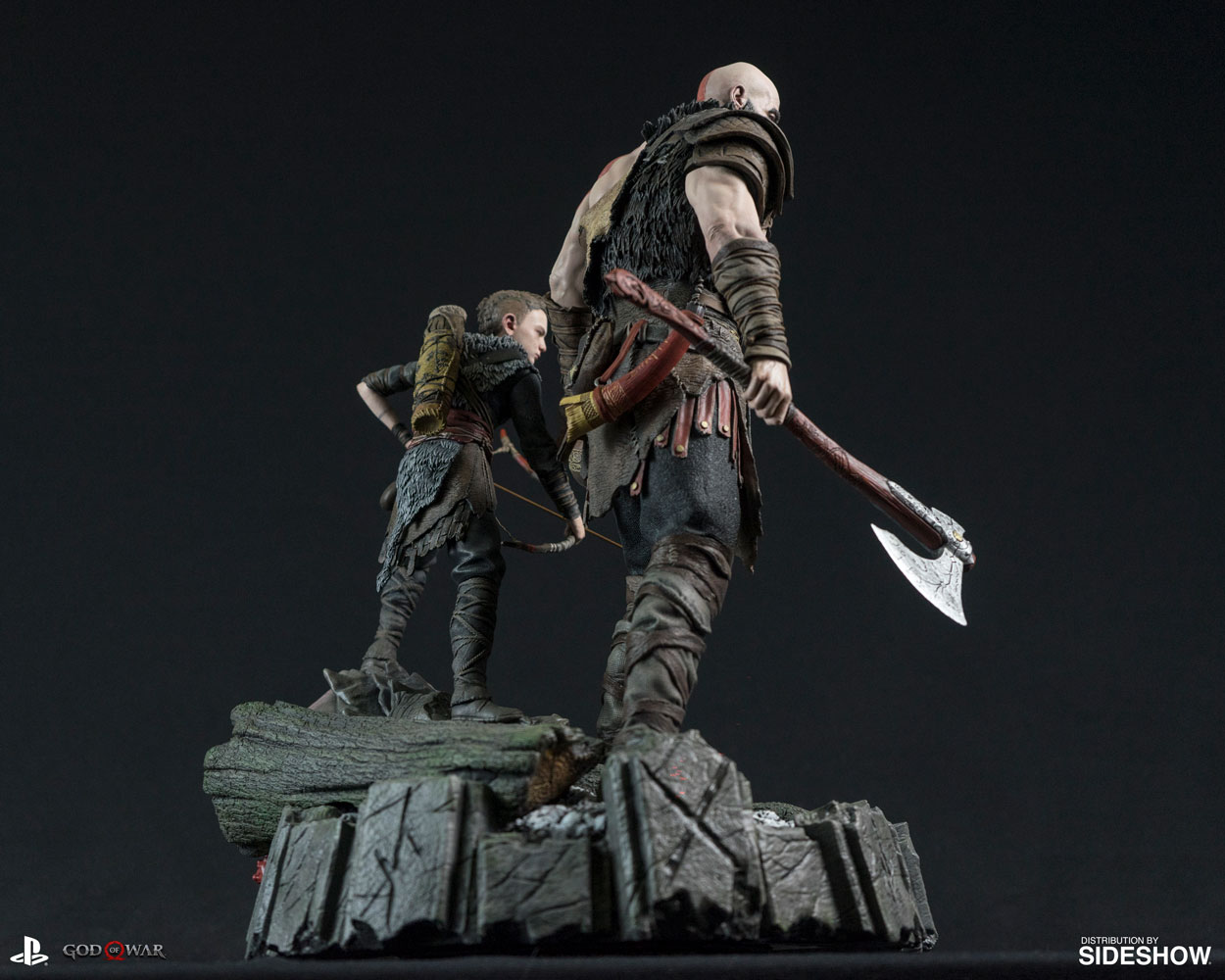 Esta estátua de Kratos e Atreus é o presente que todo mundo gostaria de ter
