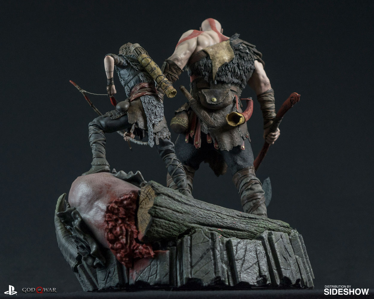 Esta estátua de Kratos e Atreus é o presente que todo mundo gostaria de ter