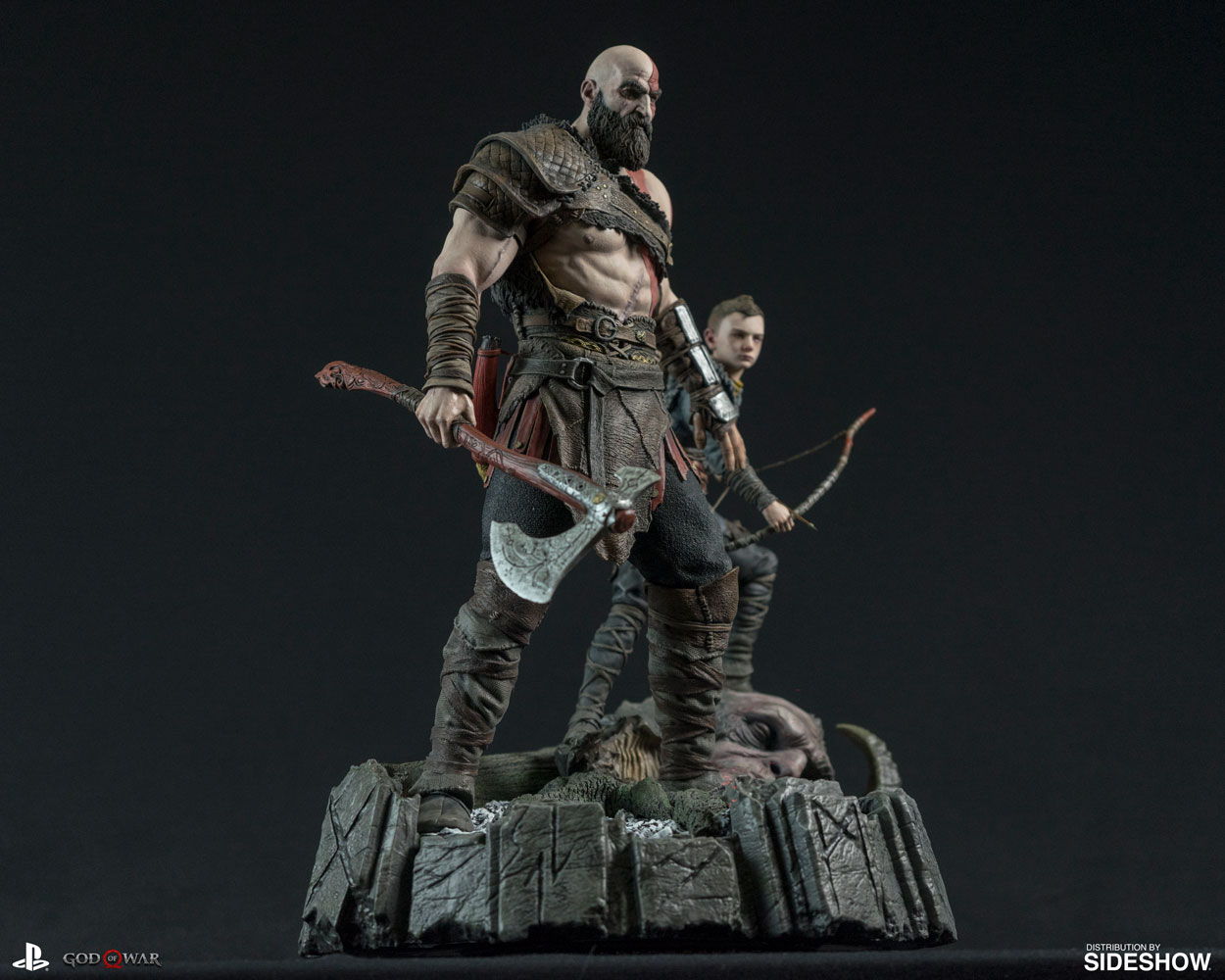 Esta estátua de Kratos e Atreus é o presente que todo mundo gostaria de ter