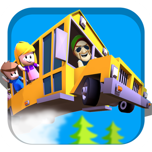 Logo Drifting School Bus Ícone Logo Drifting School Bus Ícone