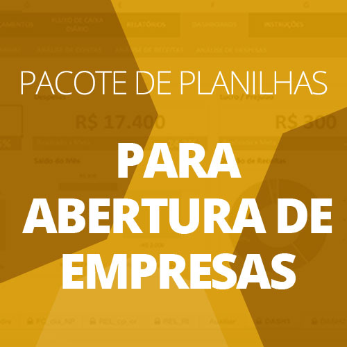 Logo Pacote de Planilhas: Abertura de Empresas Ícone Logo Pacote de Planilhas: Abertura de Empresas Ícone