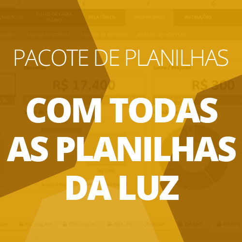 Logo Pacote com Todas as Planilhas LUZ Ícone Logo Pacote com Todas as Planilhas LUZ Ícone