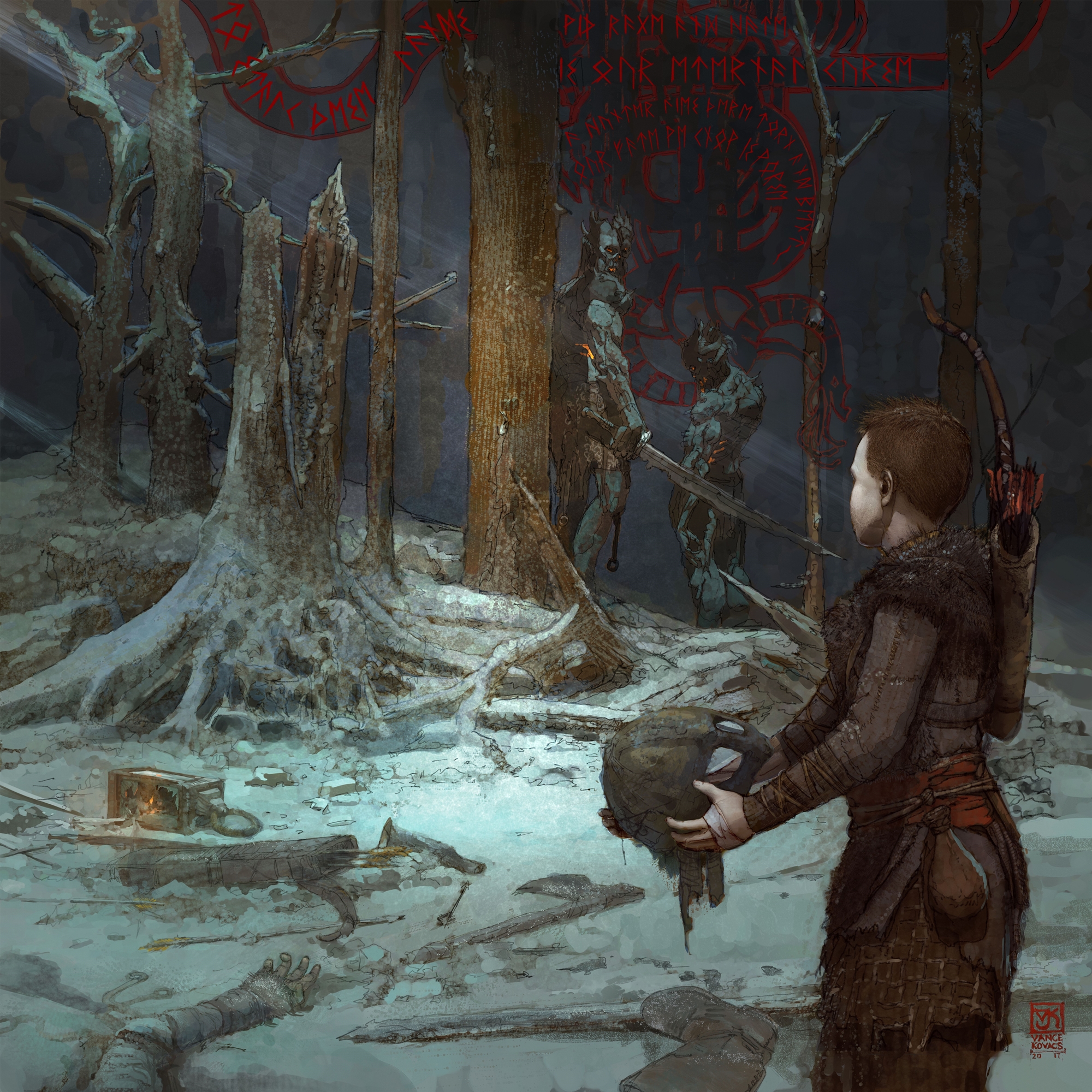 God of War ganha jogo em texto pelo Messenger e dá artes conceituais; veja