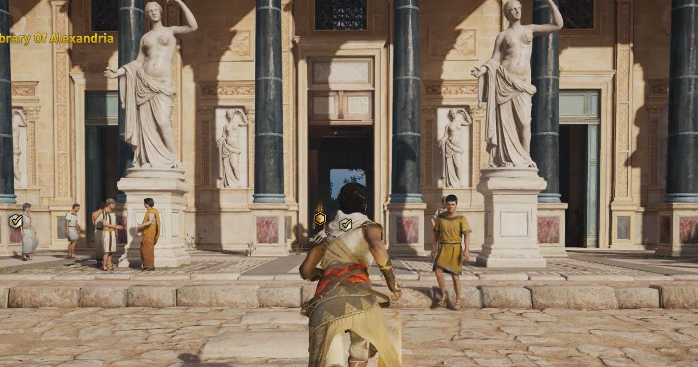 Estátuas nuas de Assassin’s Creed Origins têm censura em partes íntimas