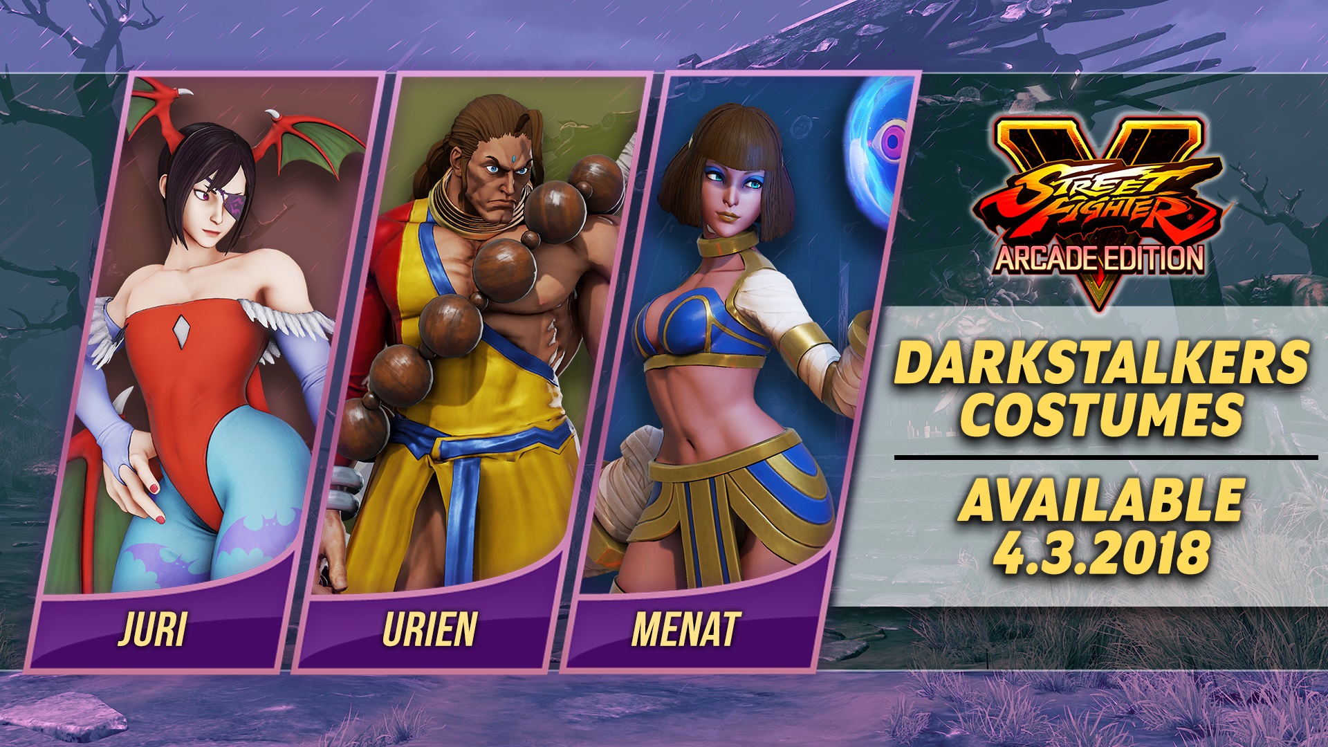 Street Fighter V vai ganhar novas roupas baseadas em Darkstalkers