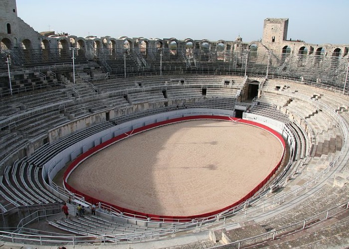 la Arena de Arles, Francia