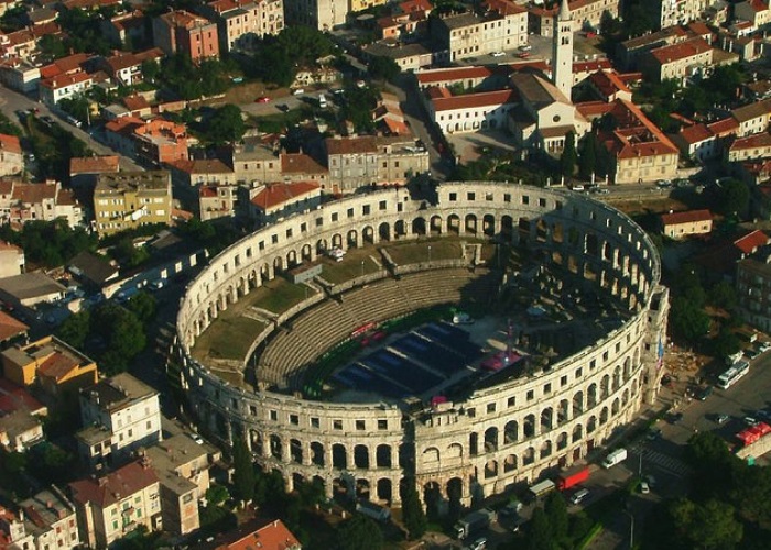 la Arena de Pula, Croacia