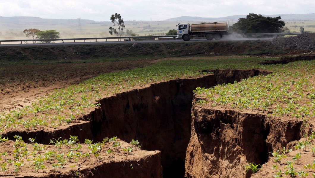 A fenda que surgiu na África