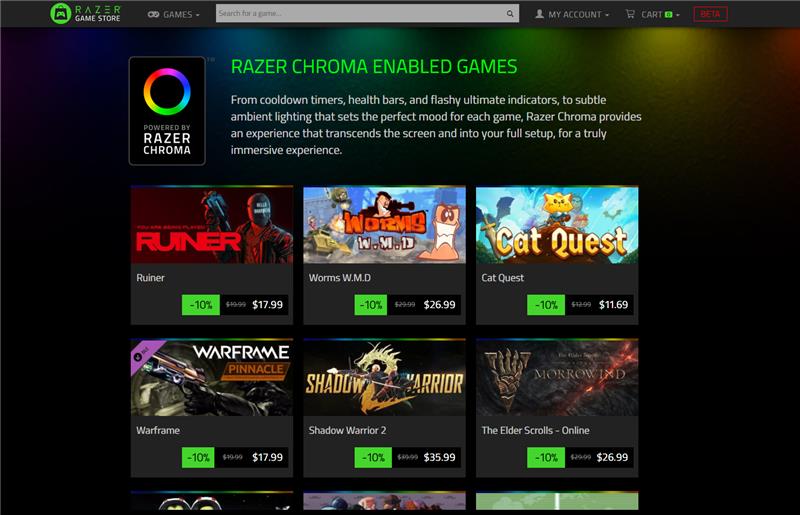 Razer lança plataforma para venda de jogos com plano de fidelidade e mais