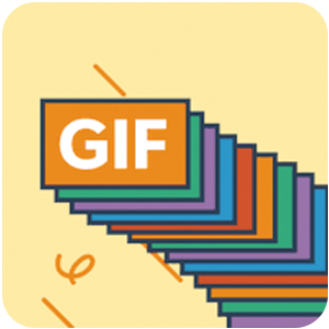 Logo GIF Messenger Ícone Logo GIF Messenger Ícone