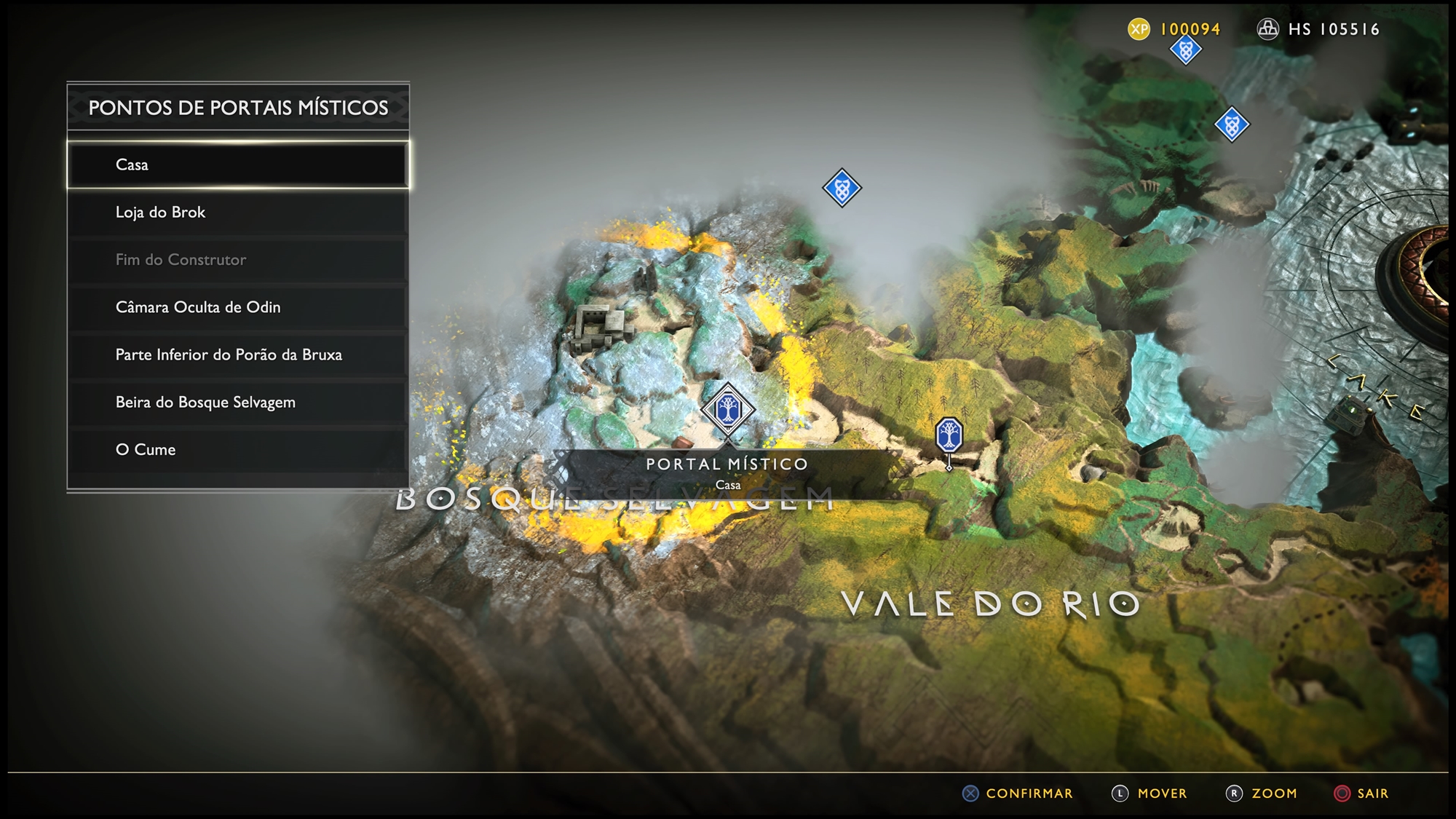 Em que reino fica a casa do Kratos?