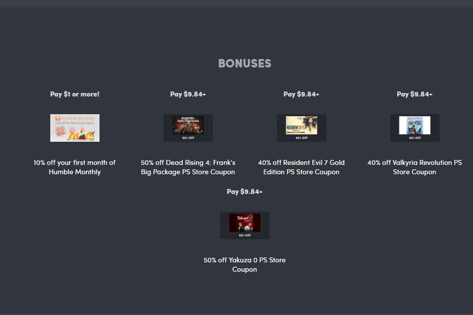 Humble Bundle traz crossover da SEGA, Capcom e PlayStation com vários games