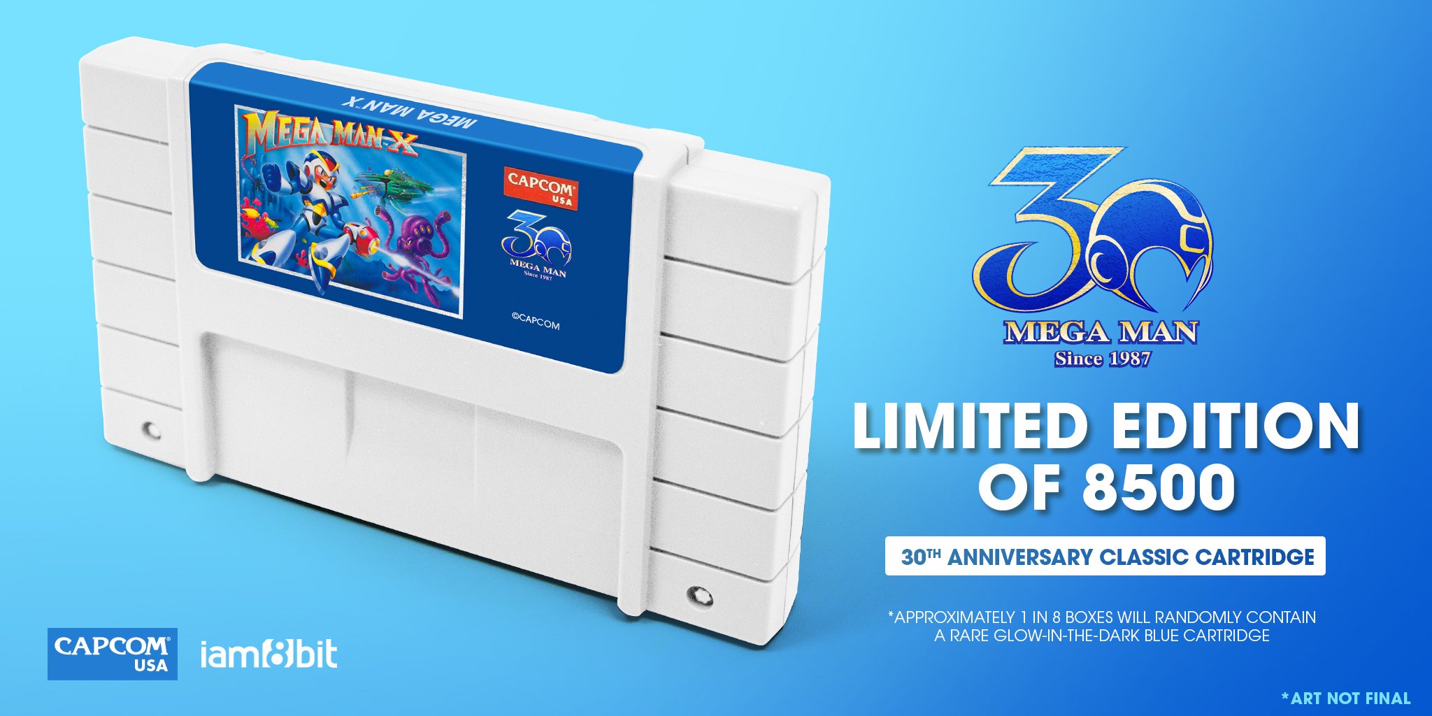 Capcom e Iam8bits anunciam versão de 30 anos dos cartuchos de Mega Man