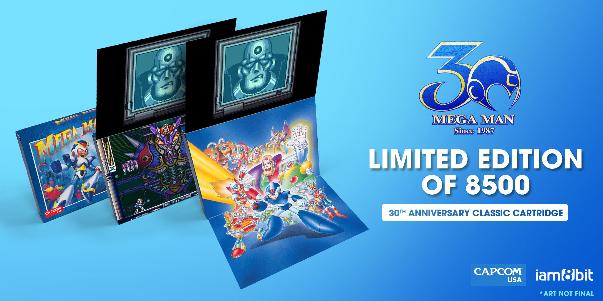 Capcom e Iam8bits anunciam versão de 30 anos dos cartuchos de Mega Man