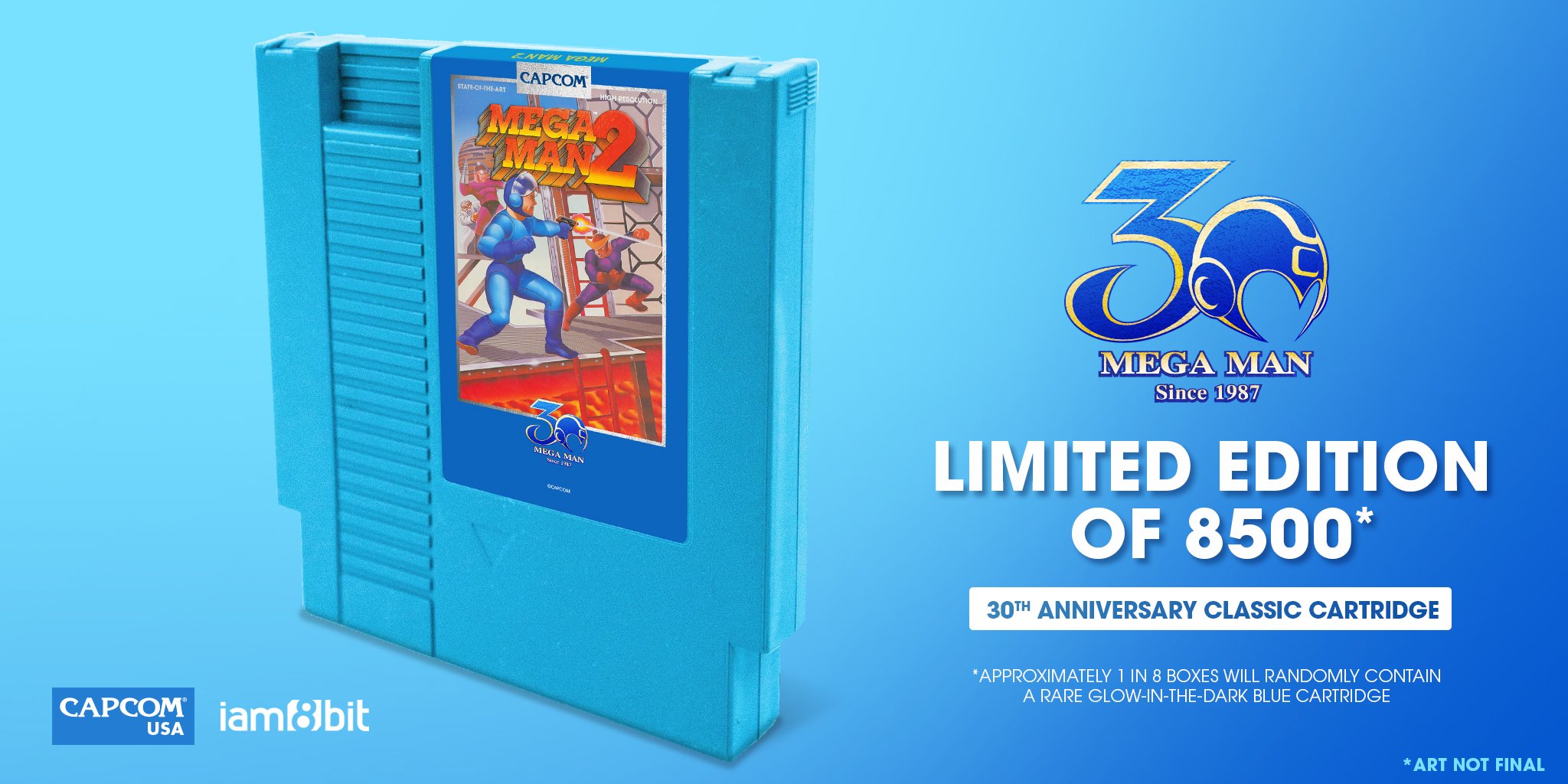 Capcom e Iam8bits anunciam versão de 30 anos dos cartuchos de Mega Man