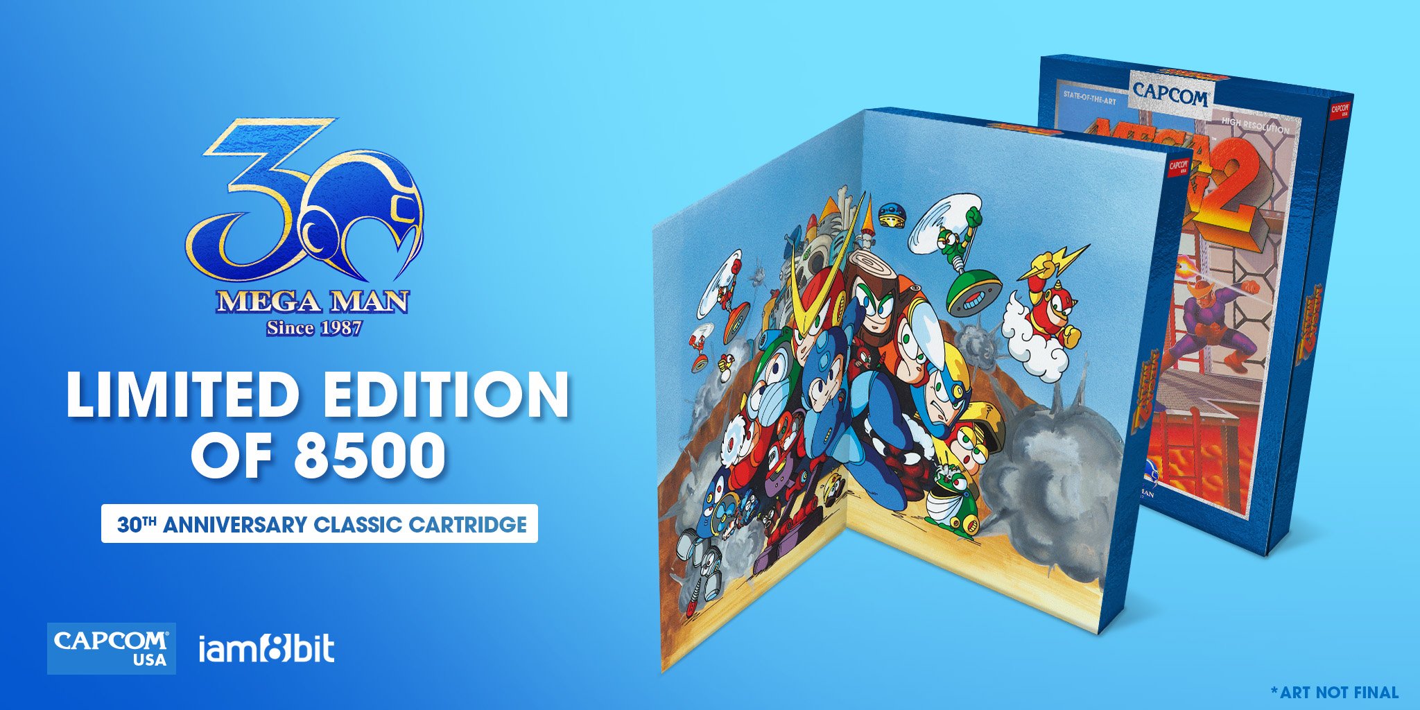 Capcom e Iam8bits anunciam versão de 30 anos dos cartuchos de Mega Man
