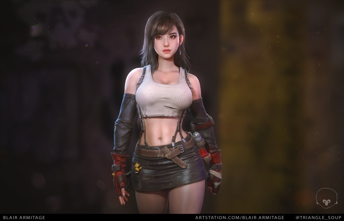 Artista da Riot Games cria versão 3D fantástica de Tifa Lockhart, de FF 7