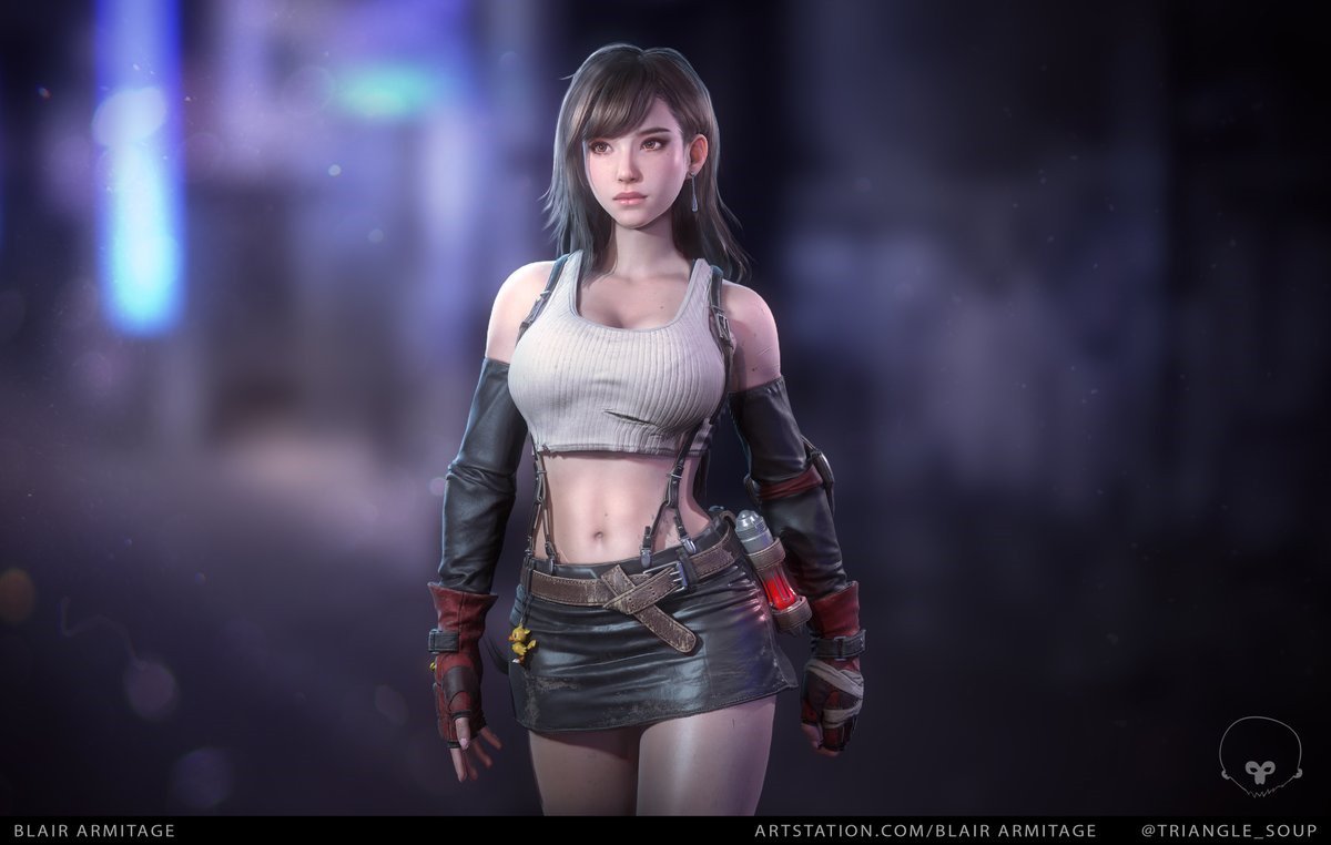 Artista da Riot Games cria versão 3D fantástica de Tifa Lockhart, de FF 7