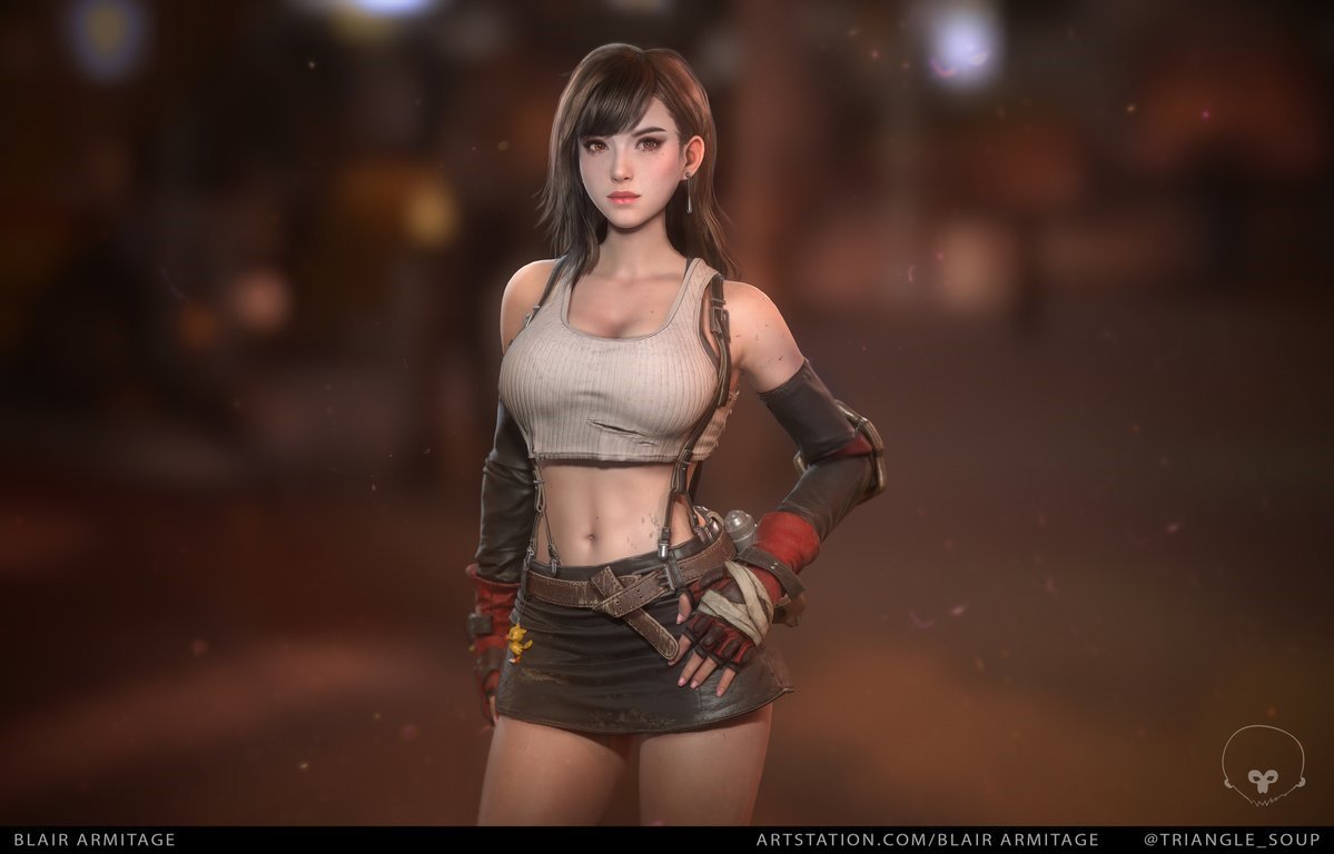 Artista da Riot Games cria versão 3D fantástica de Tifa Lockhart, de FF 7
