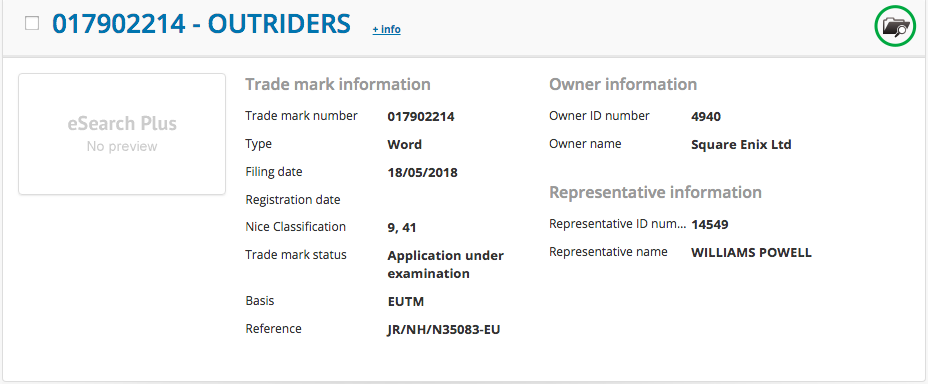 Square Enix registra a marca “Outriders” na Europa e levanta especulações