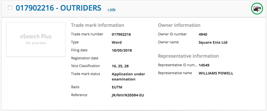 Square Enix registra a marca “Outriders” na Europa e levanta especulações