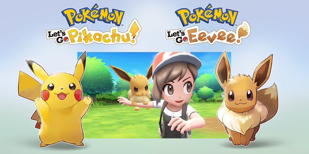Pokémon Let’s Go Pikachu e Pokémon Let’s Go Eevee são revelados para Switch