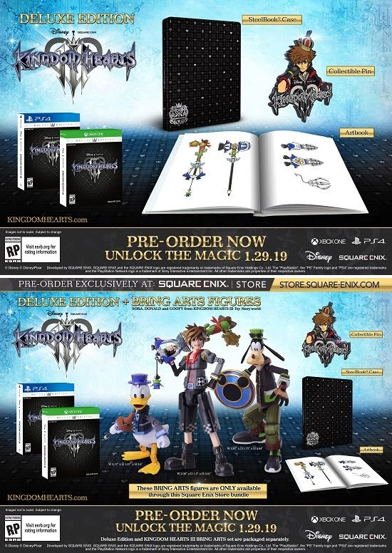 Kingdom Hearts 3 Vai Ganhar Edicoes Deluxe Com Alguns Mimos Voxel