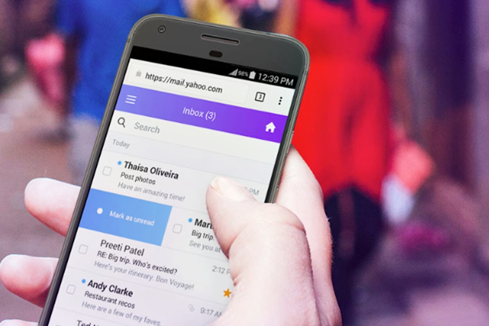 Imagem de: Yahoo! Mail ganha versão reformulada para versão mobile direto do navegador