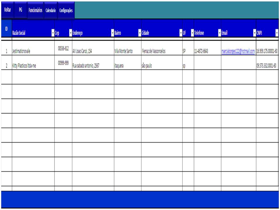 Planilha Para Folha De Pagamento C Décimo Terceiro 40 Funcionários Download Para Windows 5155