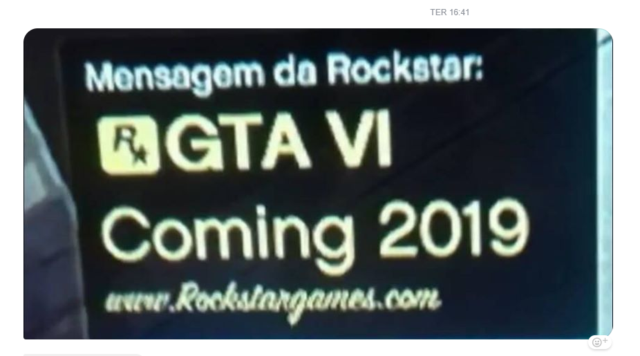 A mão tremeu, mas mensagem sobre GTA 6 em 2019 é falsa, diz Rockstar Trhfh-02185833526534