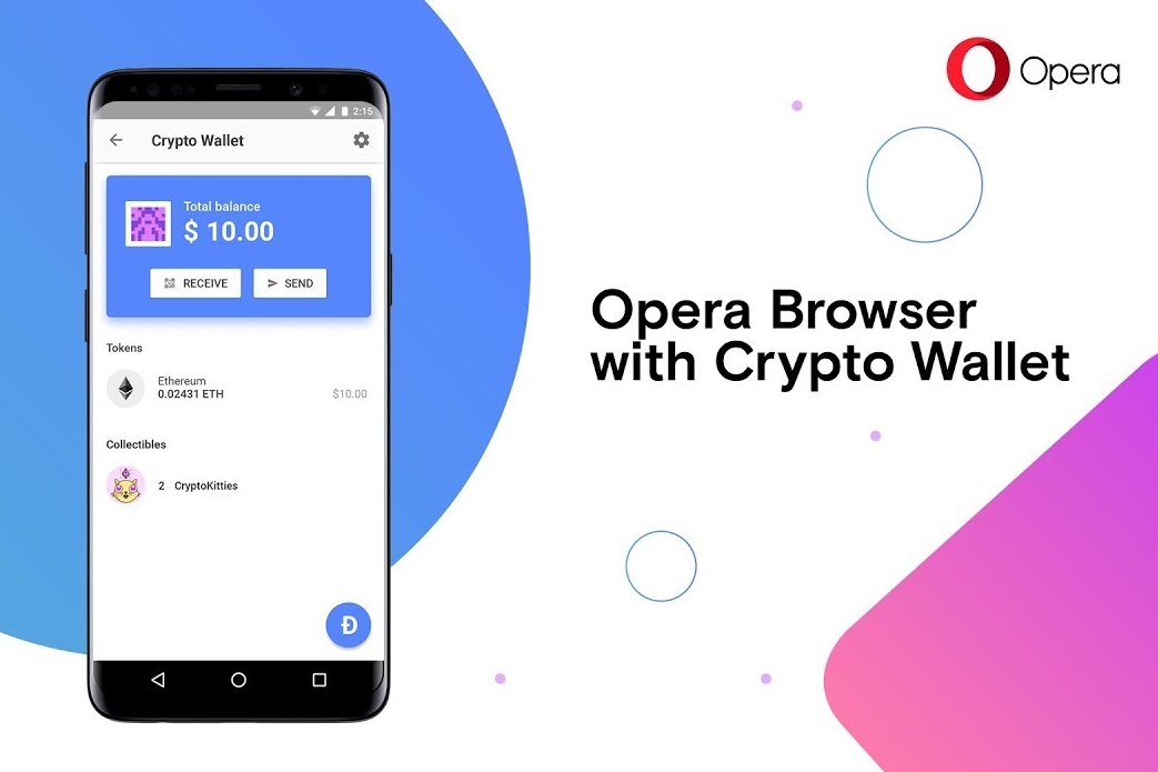Imagem de: Navegador Opera testa carteira de criptomoedas em sua versão para Android