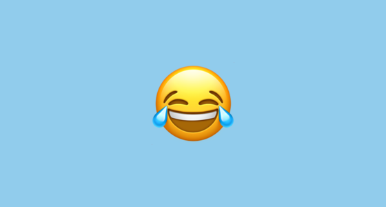 Emoji llorando de la risa
