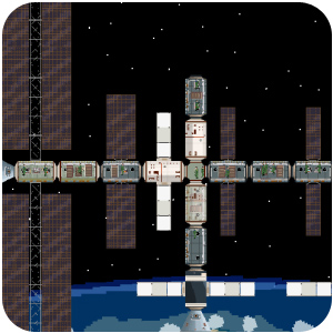 Logo Space Station Continuum Ícone Logo Space Station Continuum Ícone