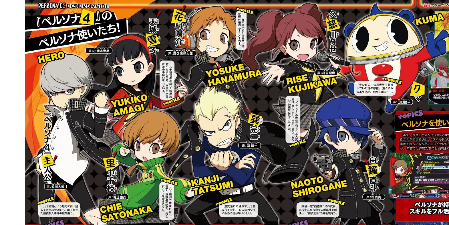 Persona Q2 ganha diversas novas screenshots mostrando elenco do game
