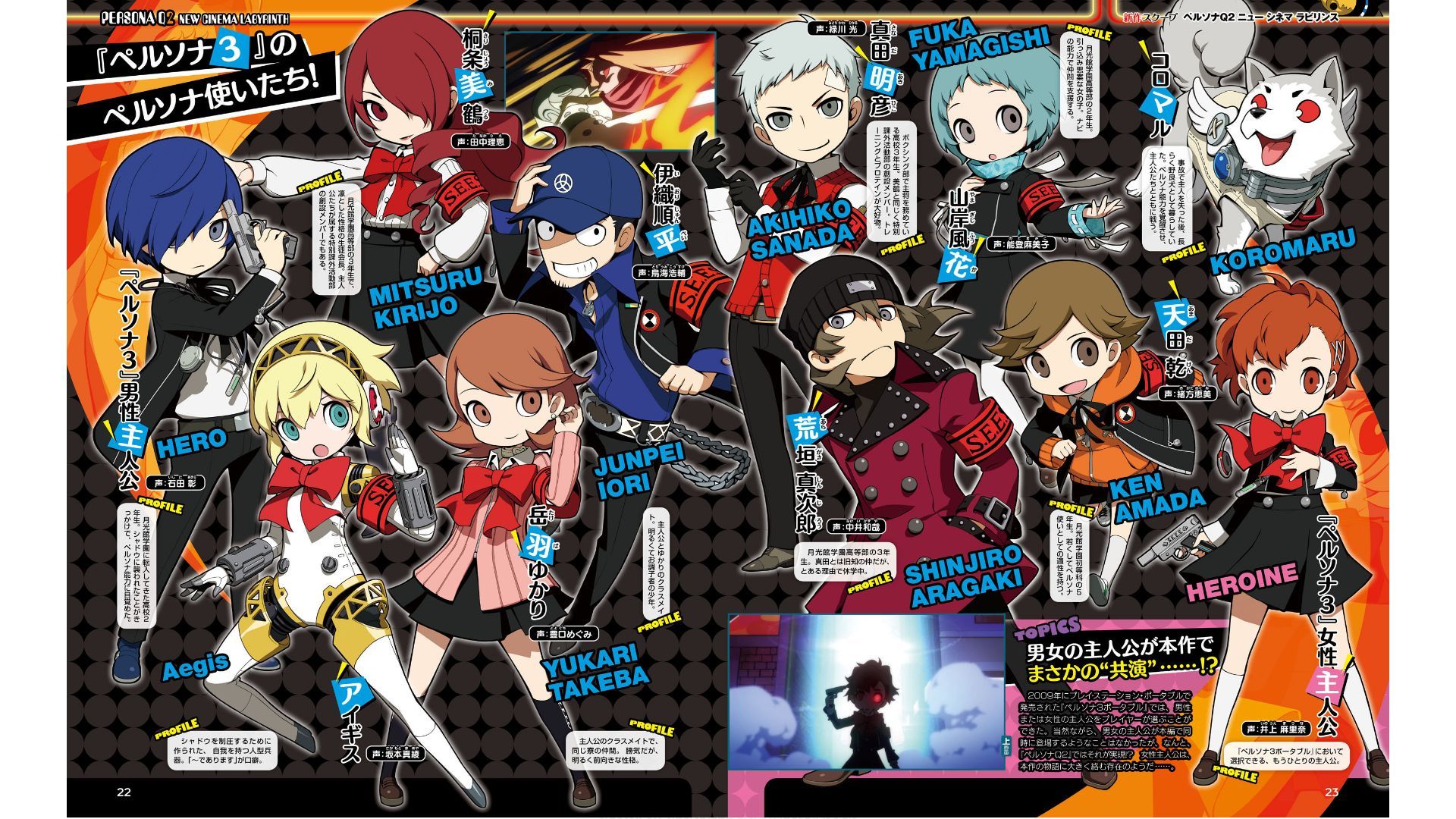 Persona Q2 ganha diversas novas screenshots mostrando elenco do game