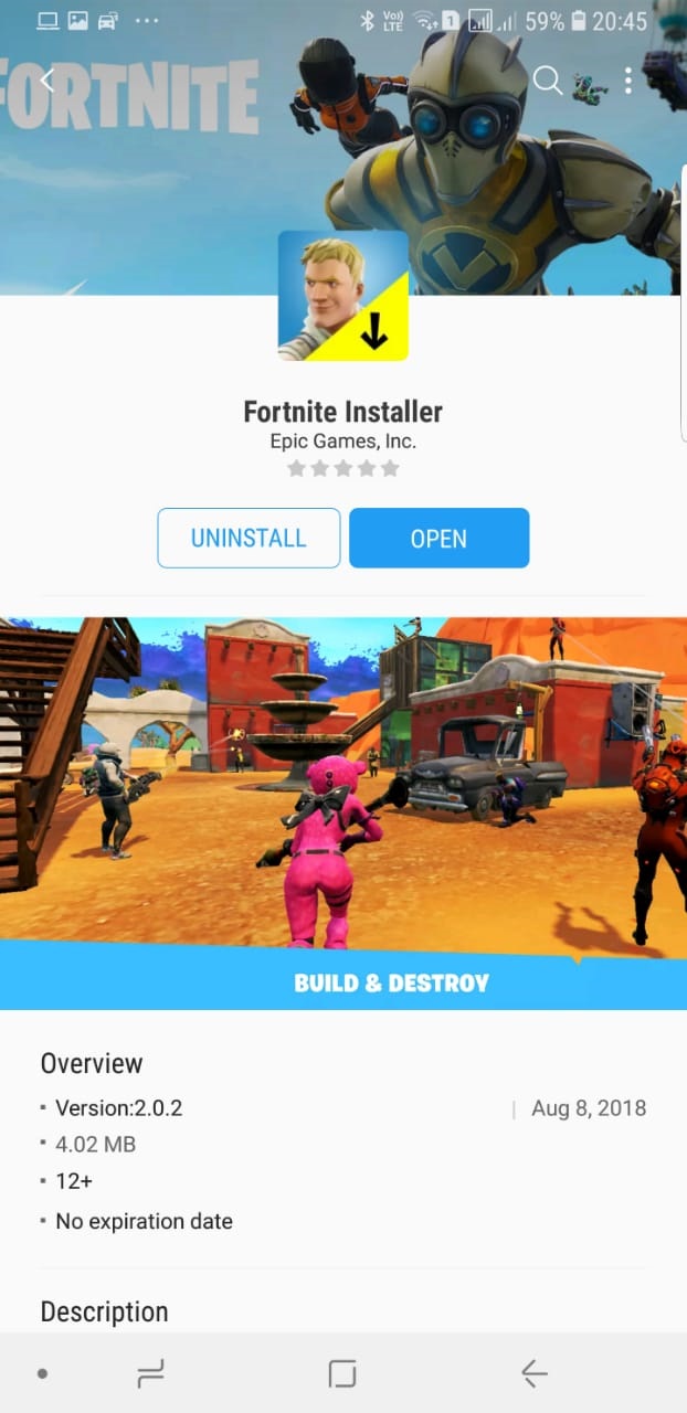 Fortnite para Android é liberado para celulares Samsung Fortnite-09122651482073