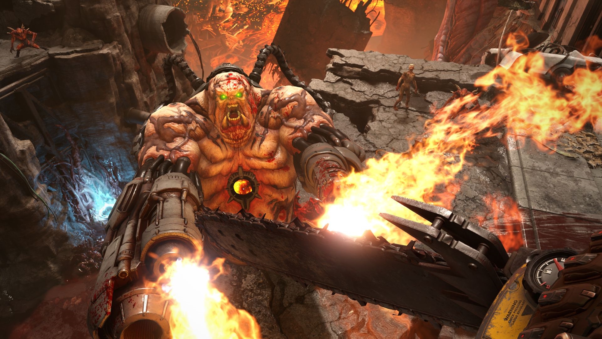 Diretamente do inferno, DOOM Eternal ganha imagens de cair o queixo