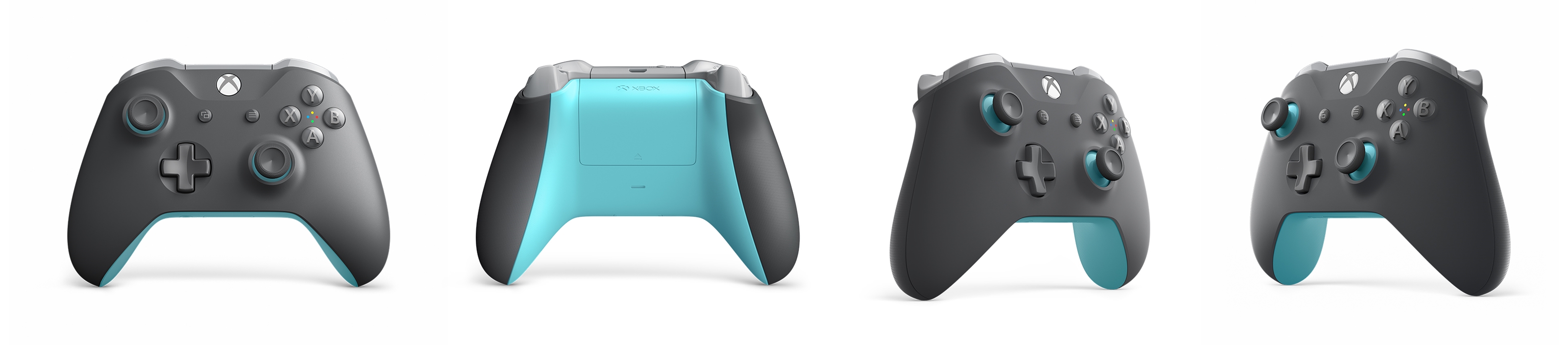 Lindíssimos! Confira os controles Grey/Blue e Phantom Black de Xbox One