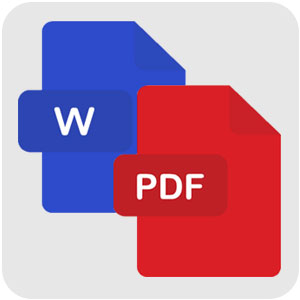 Logo Batch WORD to PDF Converter Ícone Logo Batch WORD to PDF Converter Ícone